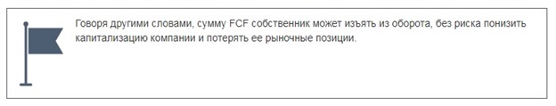 свободный денежный поток взаимосвязь действий и цены