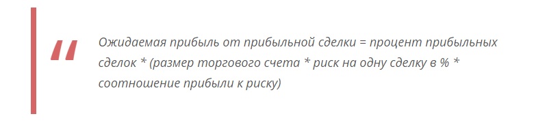 ожидаемая прибыли в трейдинге