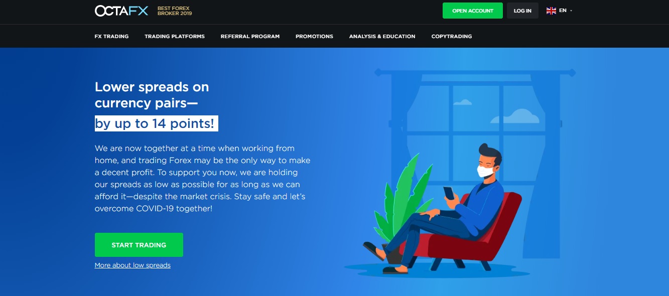 начать торговлю с OctaFX 