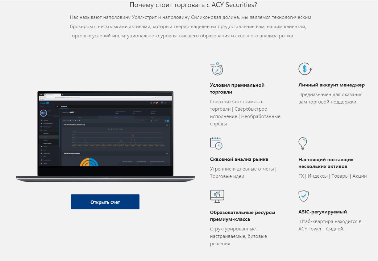 преимущества и недостатки acy securities