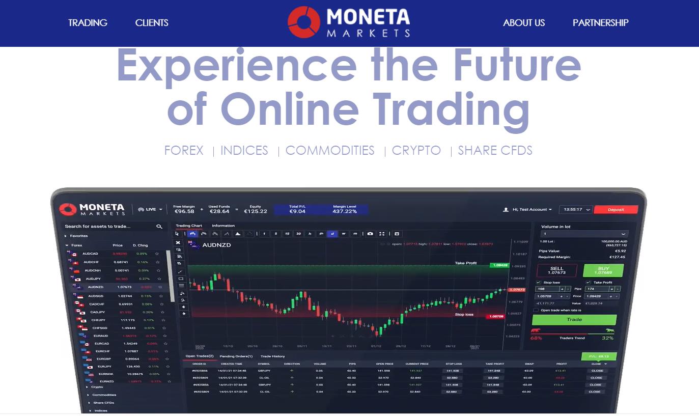 сайт брокера moneta markets