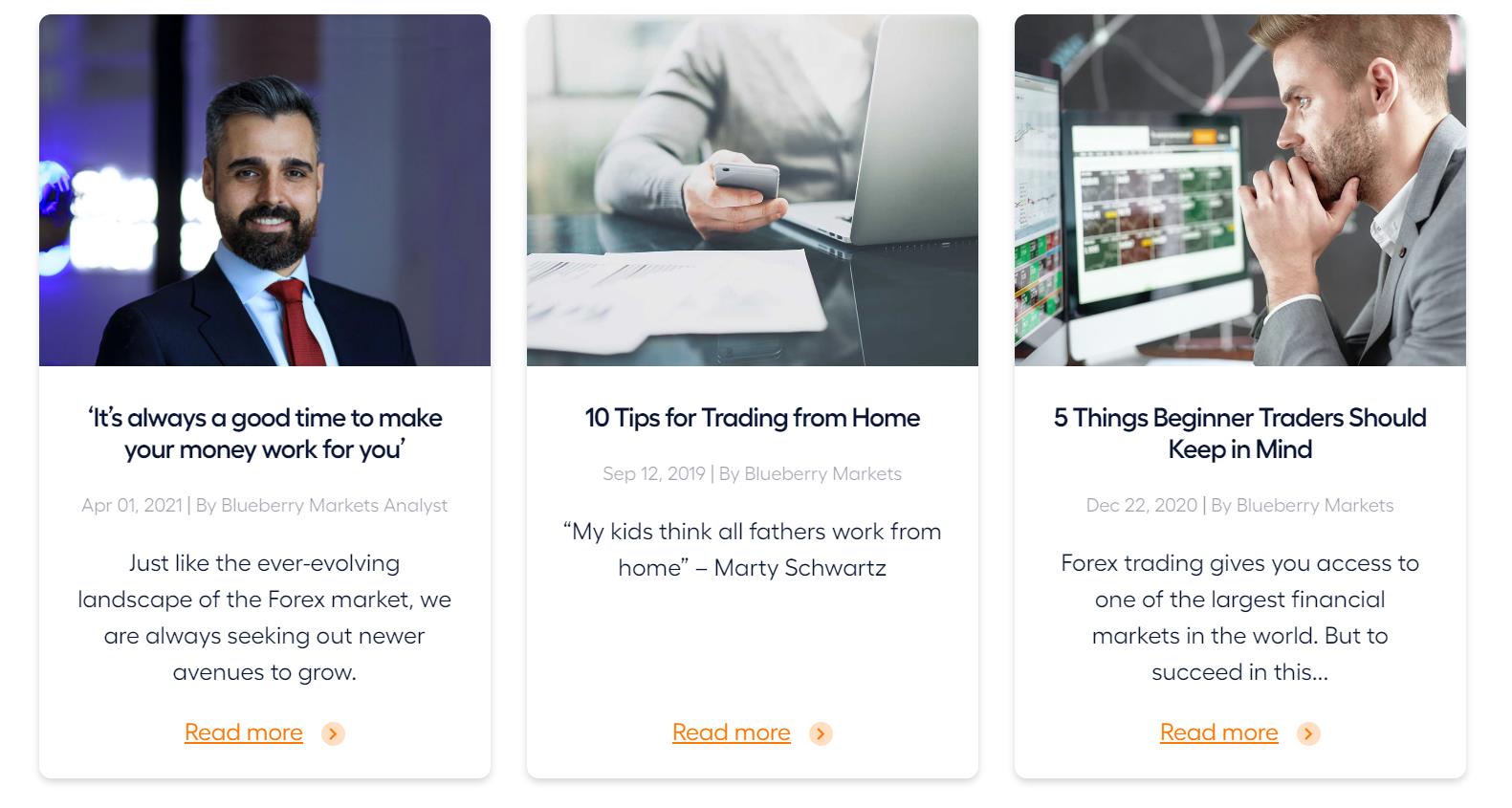 информация на сайте blueberry markets