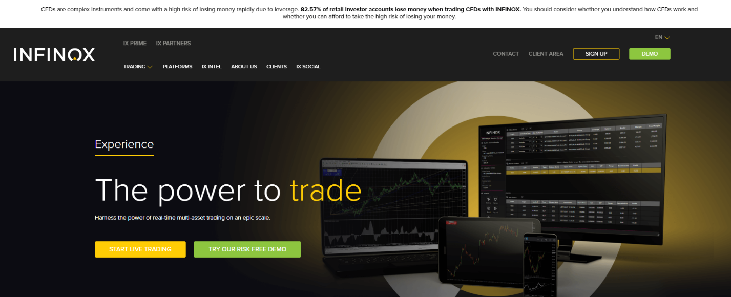 официальный сайт infinox