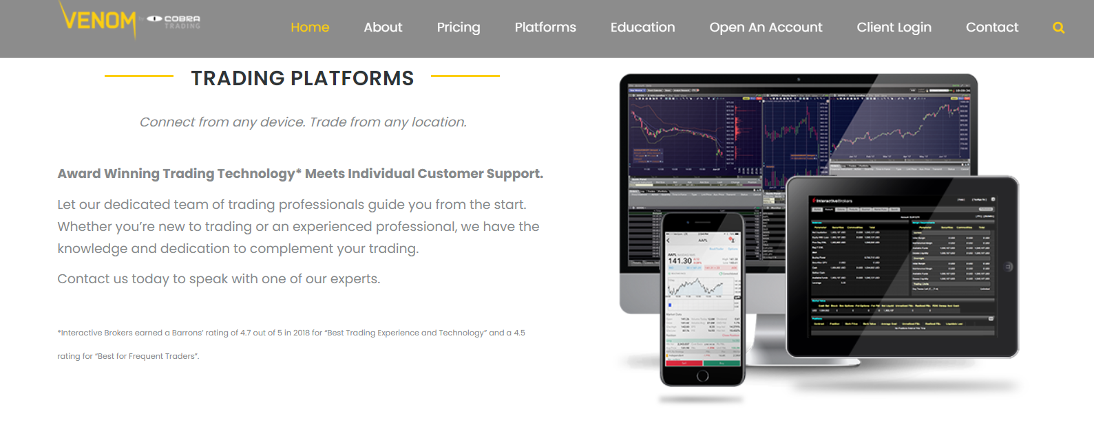 платформы брокера