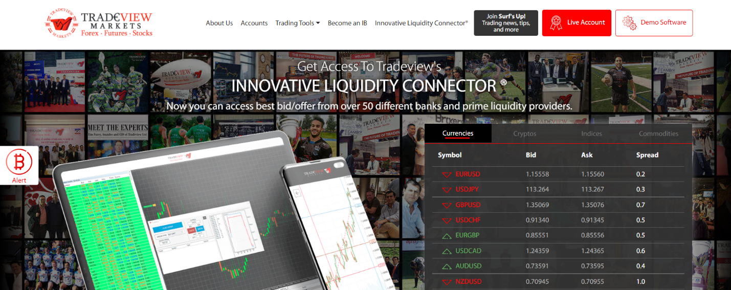 tradeview forex brokerage website