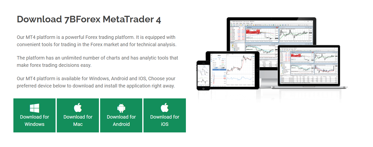 7bforex обзор торгового терминала