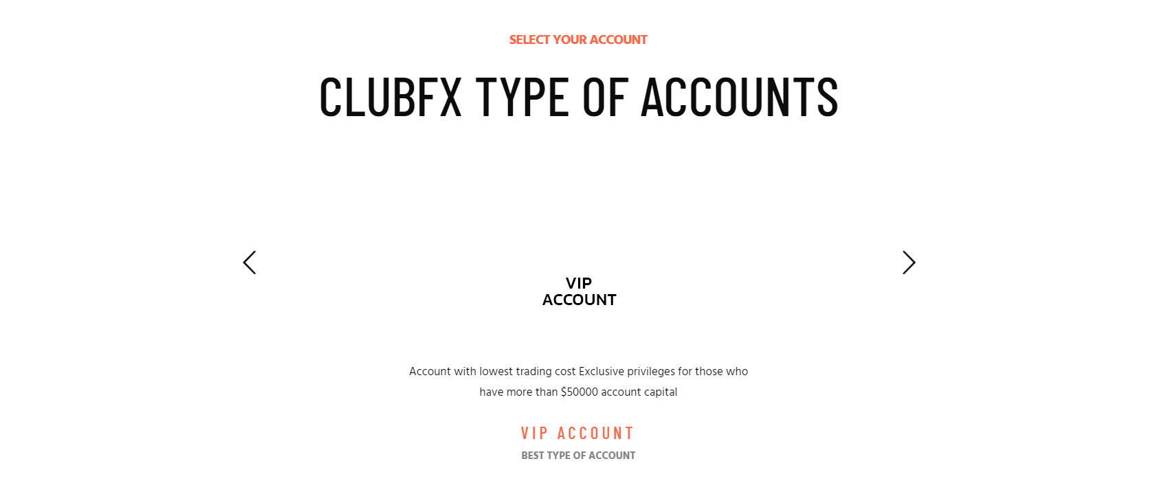 clubfx shopping accounts 