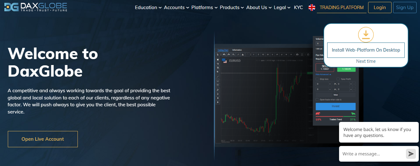 daxglobe site companies 