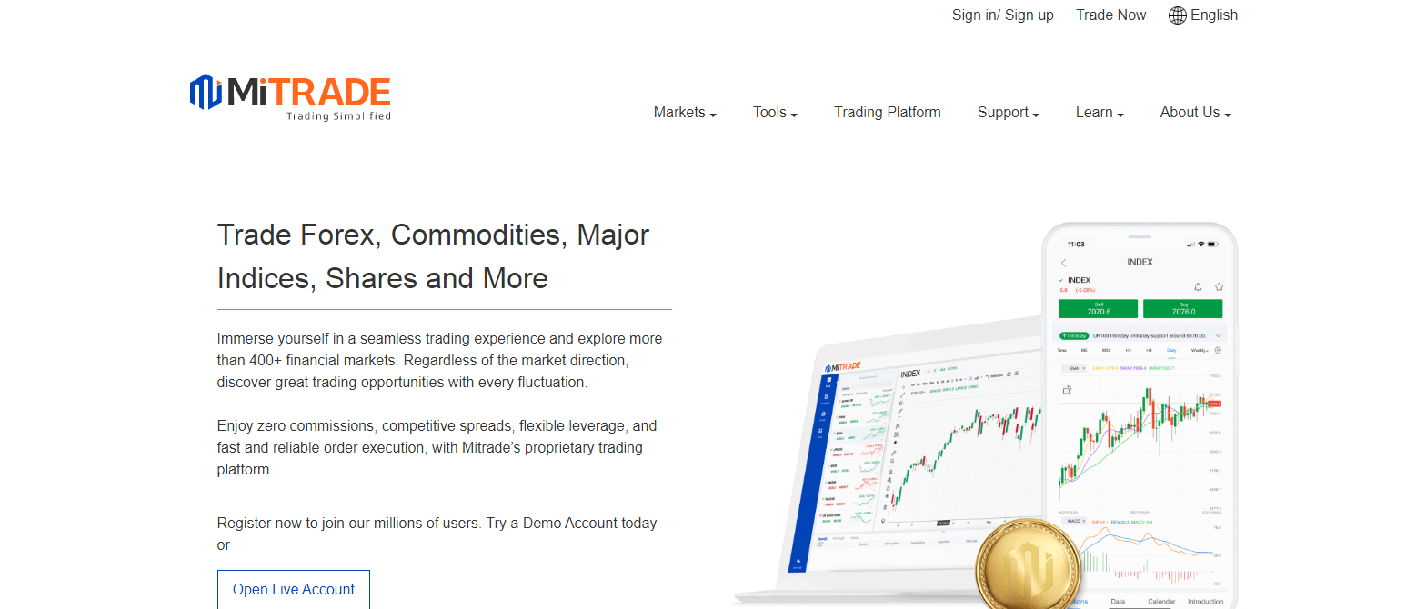 скам-брокер Mitrade