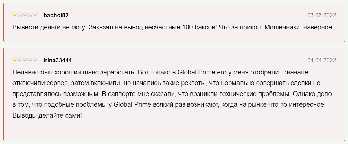 Отзывы о брокере