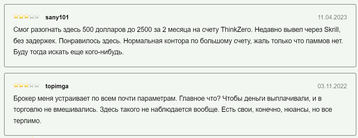 Что говорят о Think Markets