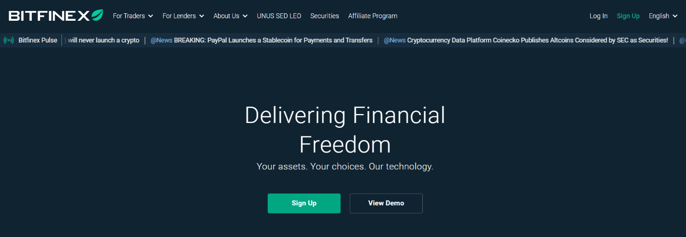 Биржевая площадка Bitfinex.com