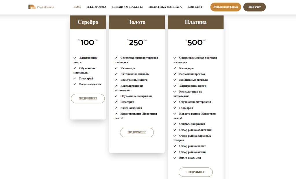 Обучающие курсы Capital Home: все виды